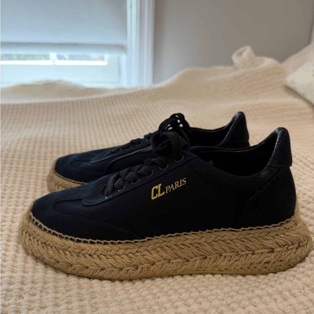 Navy Blue Christian Louboutin Sneakers